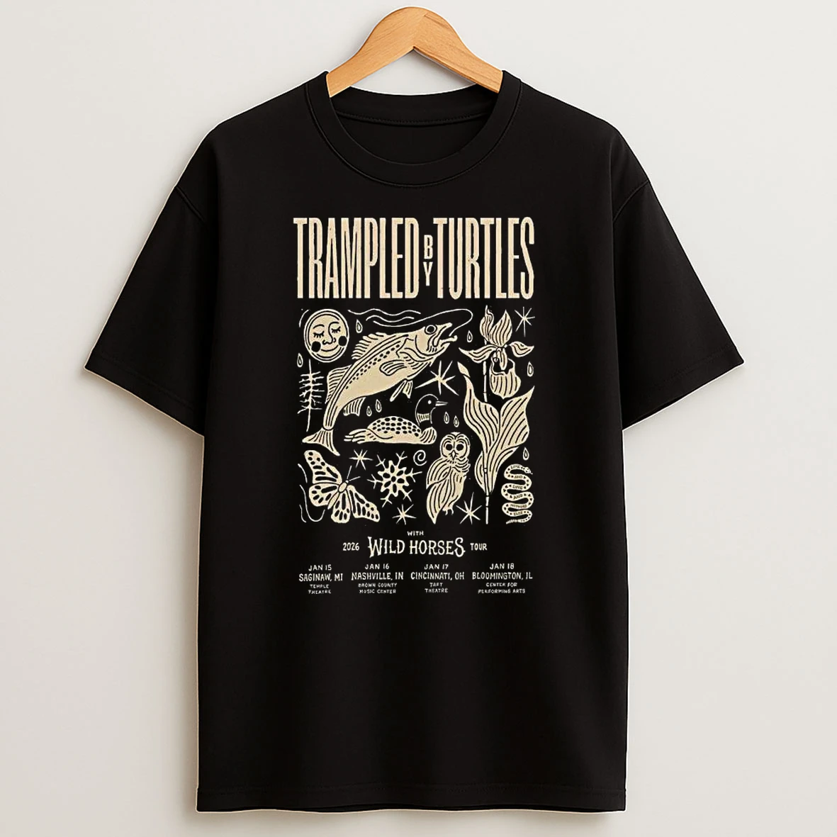 Trampled By Turtles 2026 Wild Horses T Shirt