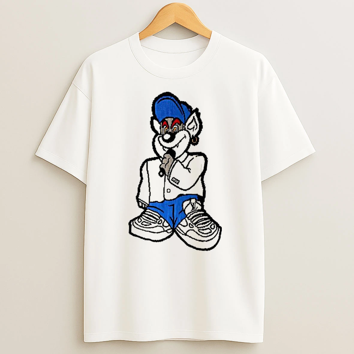 Travis Kelce Cartoon Bear Intarsia Cartoon Motive T Shirt