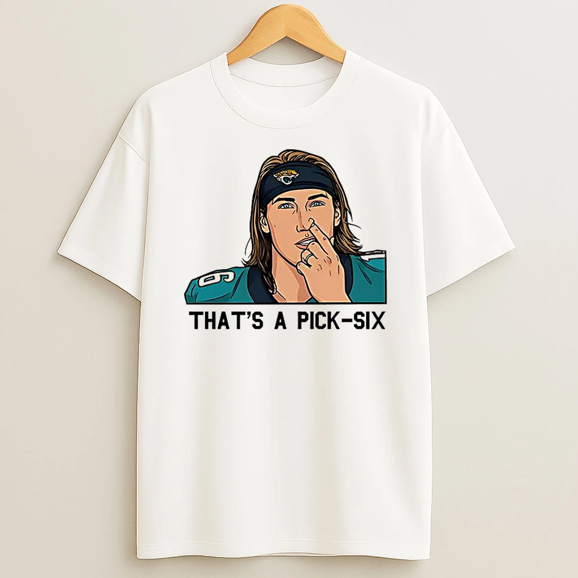 Trevor Lawrence Jacksonville Jaguars Nfl The Best Pick Six 1 Yard Caricature T Shirt