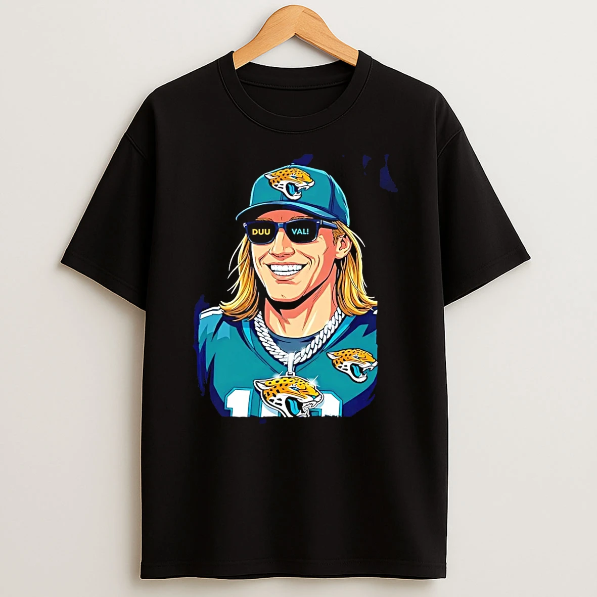 Trevor Lawrence Jacksonville Jaguars Steezy Trev Duuval T Shirt