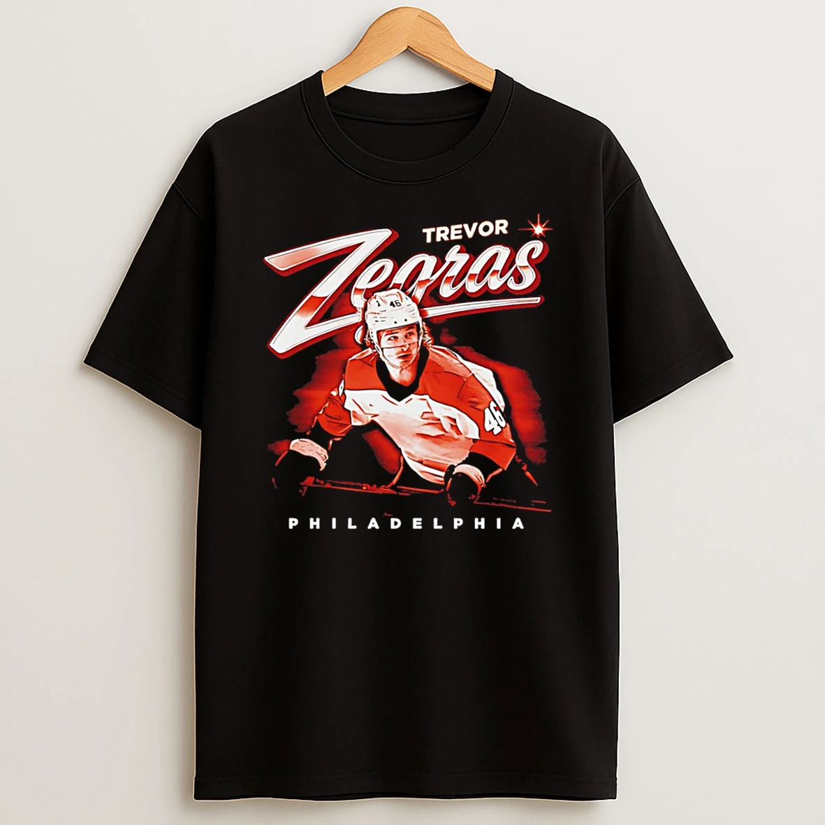 Trevor Zegras Philadelphia Hockey Bitmap T Shirt