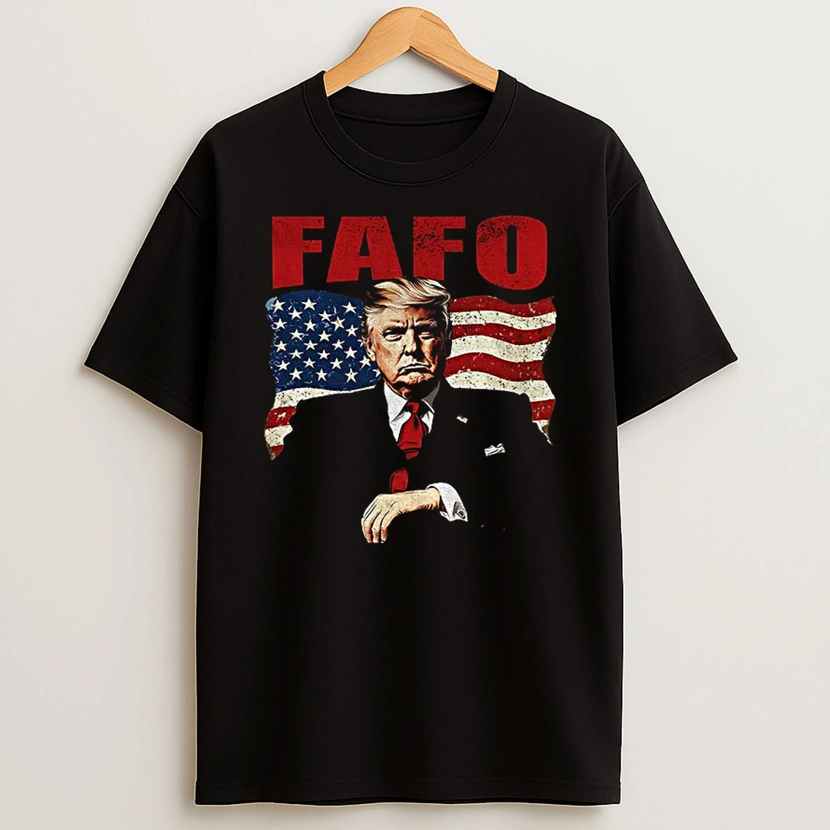 Trump Fafo Trump F Around Find Out American Flag T Shirt