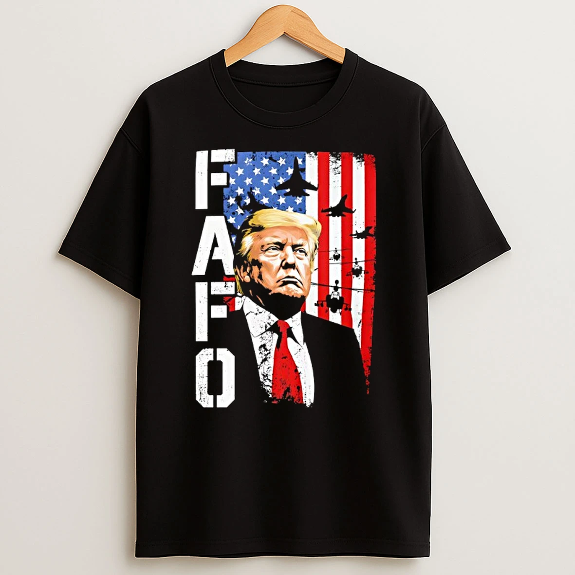 Trump Fafo American Flag T Shirt
