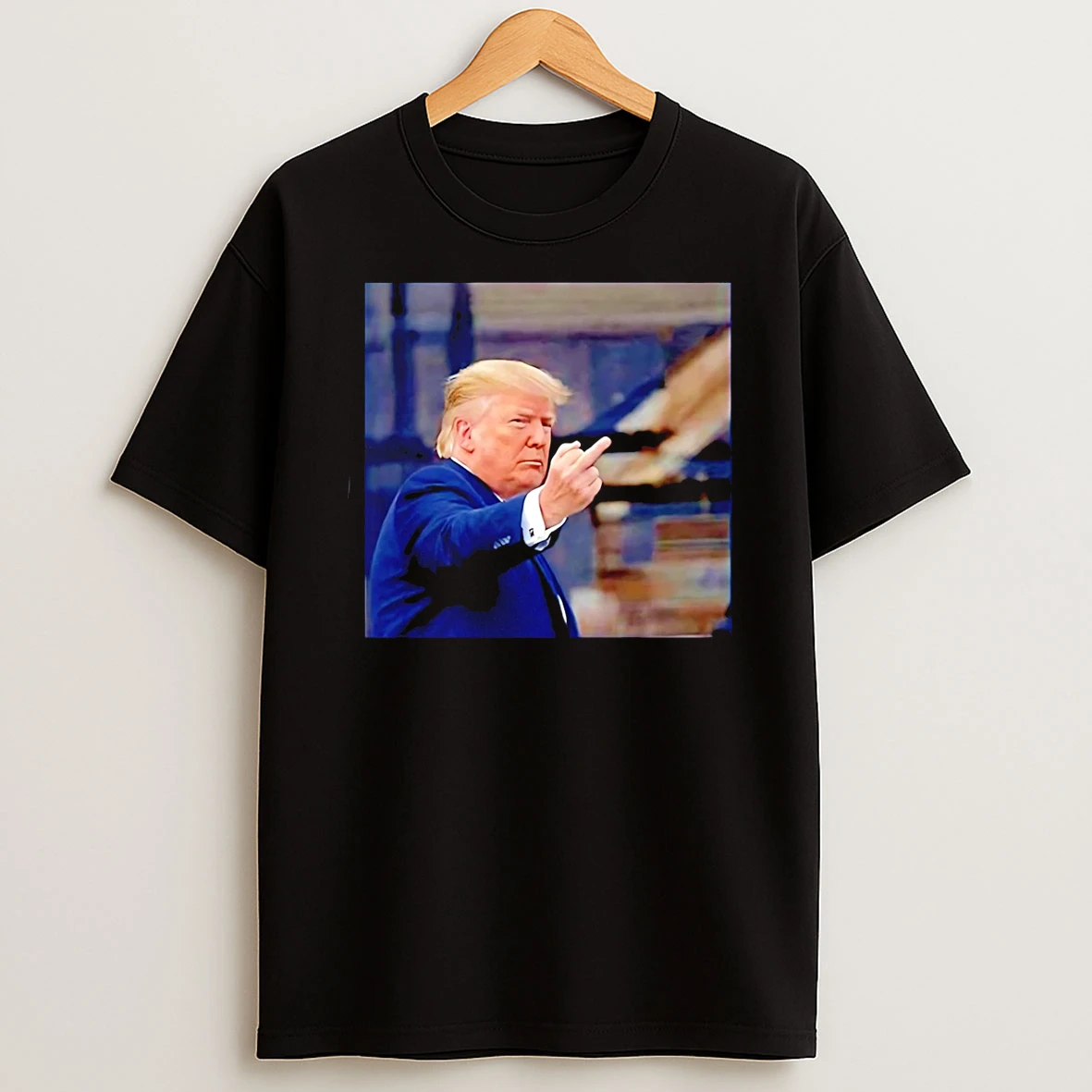 Trump Flips Off Middle Finger On Michigan 2026 T Shirt