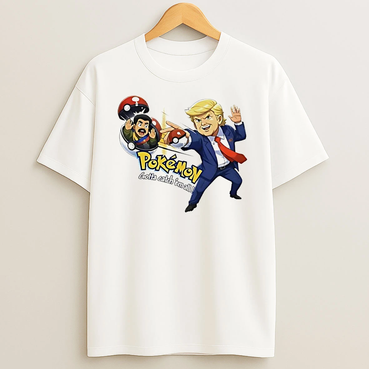 Trump Maduro Venezuela Pokemon Gotta Catch Em All Parody Circle T Shirt