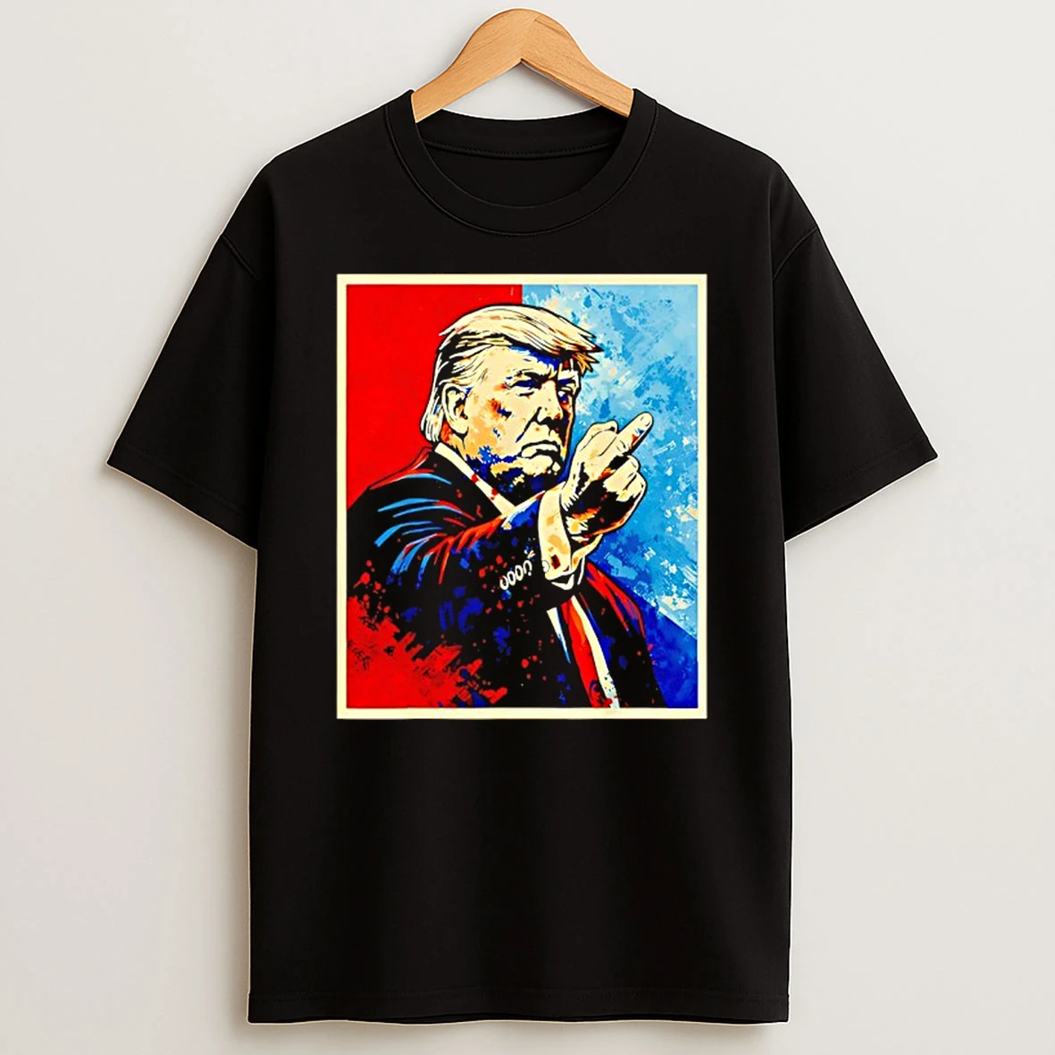 Trump Middle Finger 2026 Meme Vintage Funny T Shirt