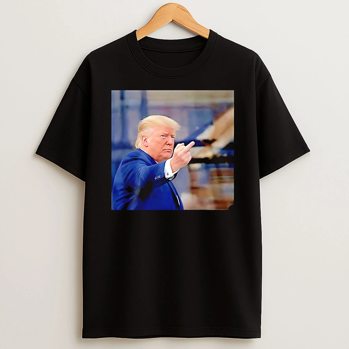 Trump Middle Finger To Ford Worker Pedophile Protector Viral 2026 T Shirt