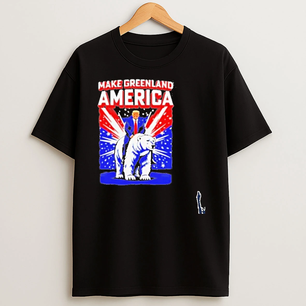 Trump Riding Bear Make Greenland America T Shirt