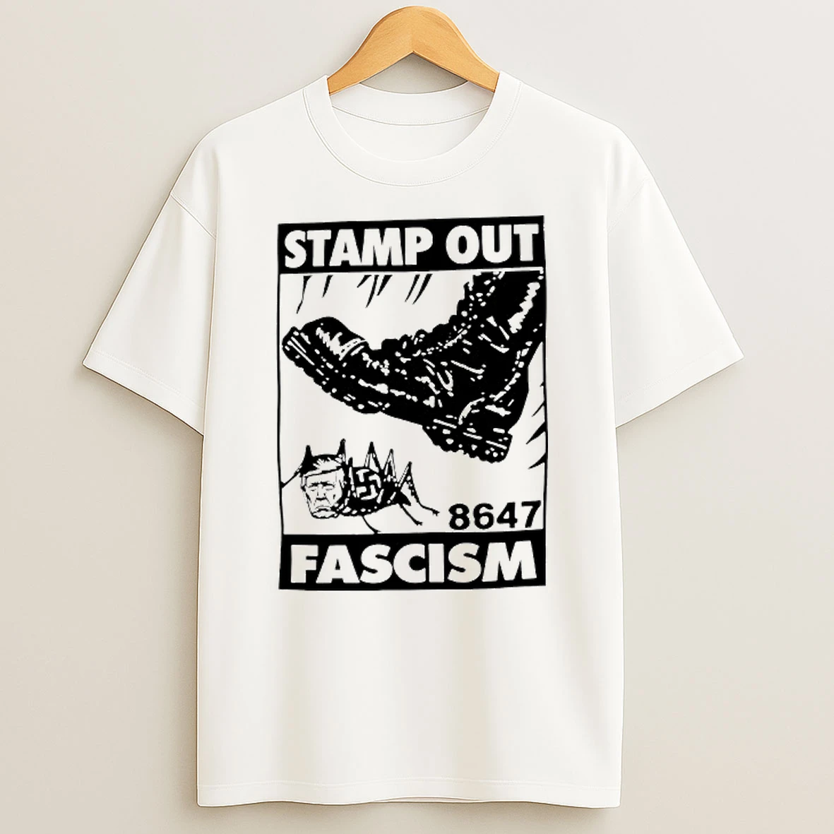Trump Stamp Out Fascism 8647 T Shirt