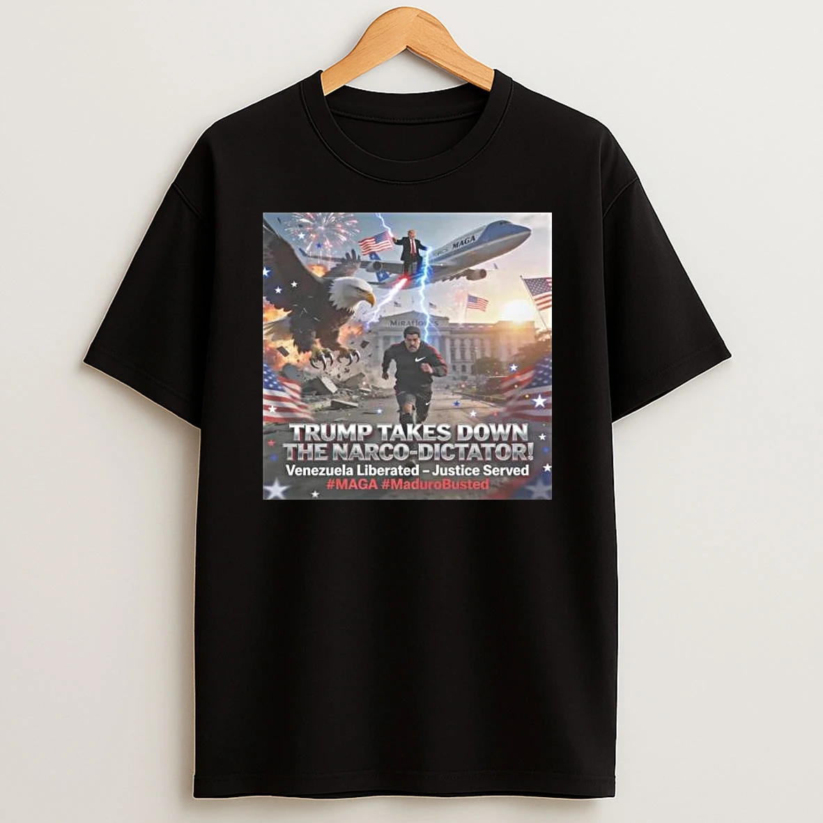 Trump Takes Down The Narco Dictator Maduro Capturado Venezuela Libre T Shirt