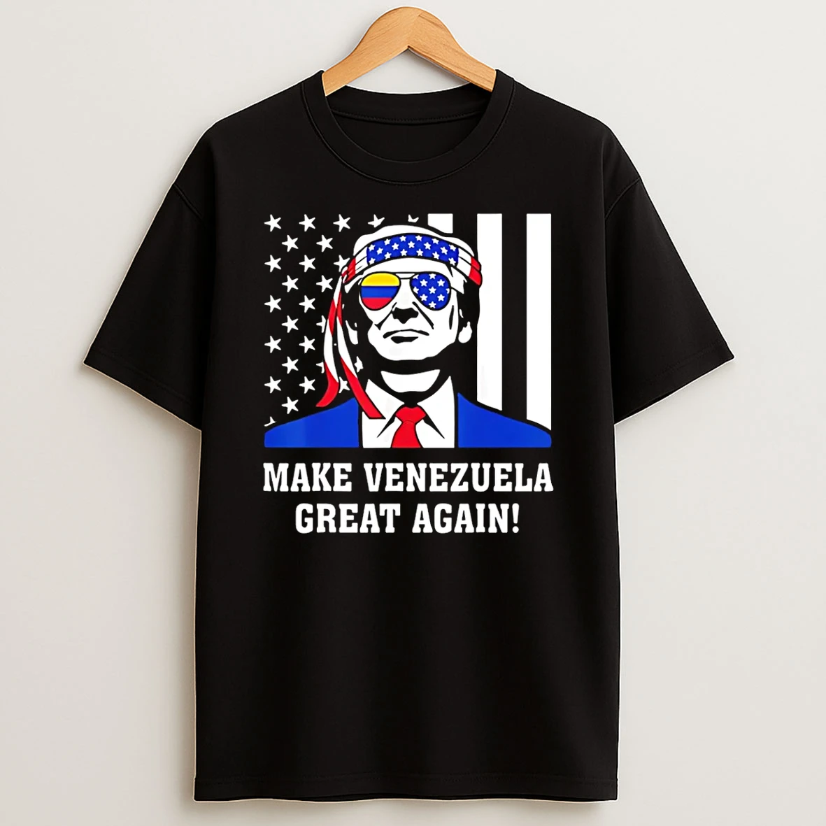 Trump Usa Flag Make Venezuela Great Again T Shirt