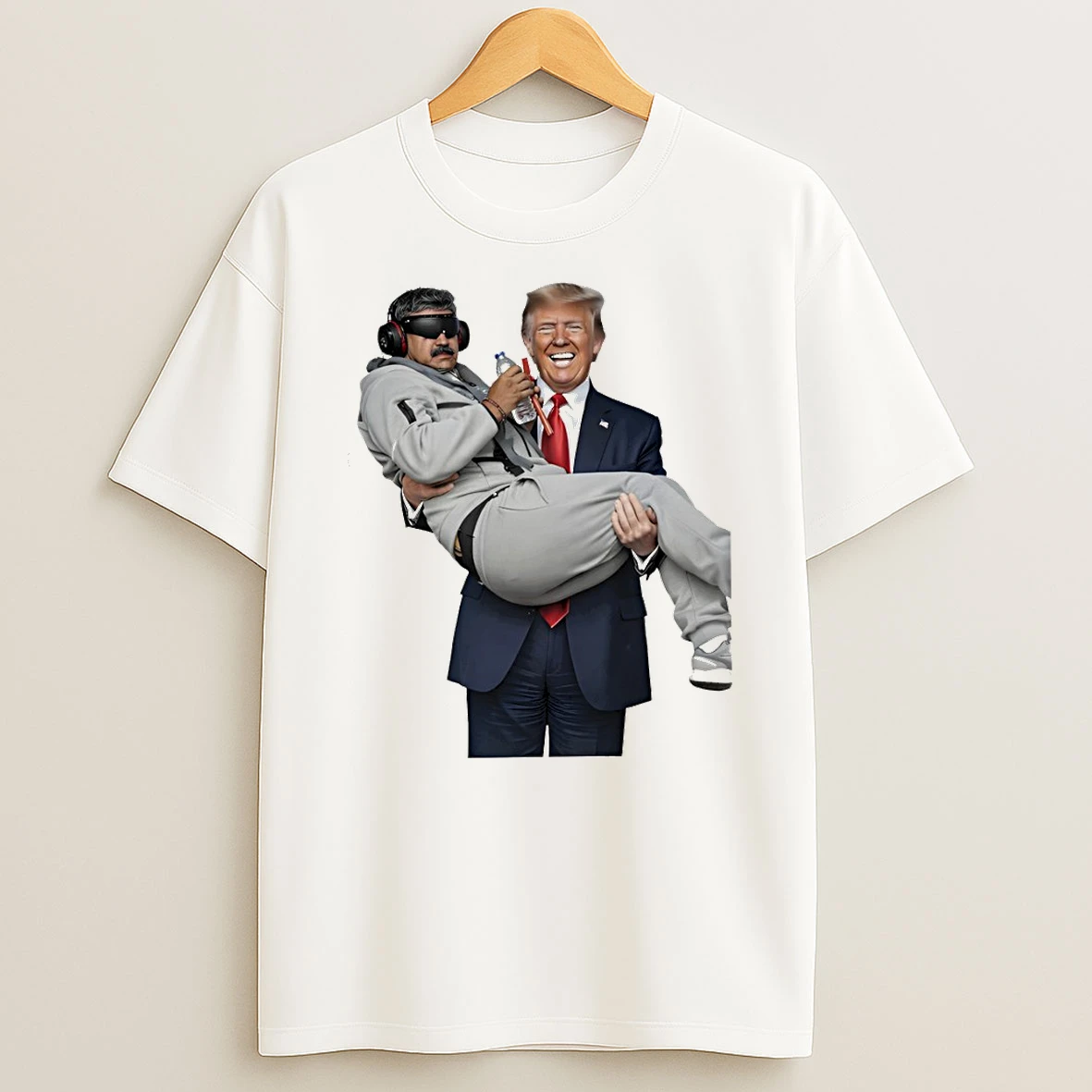 Trump Carry Maduro Satire Funny Political T Shirt