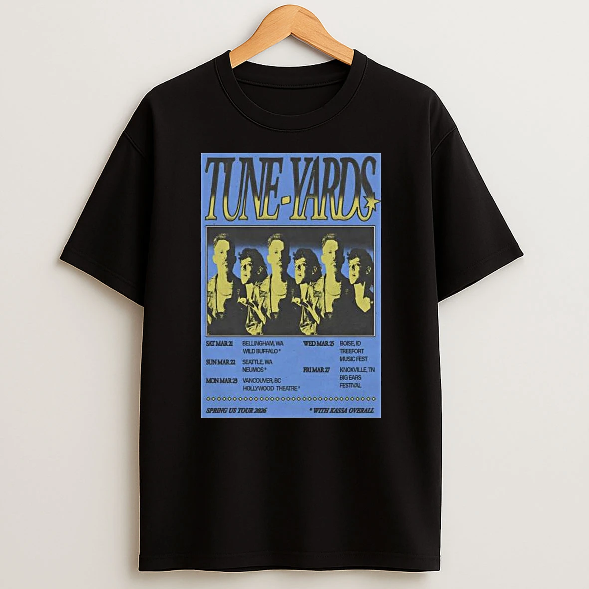 Tune Yards Spring Tour 2026 T Shirt