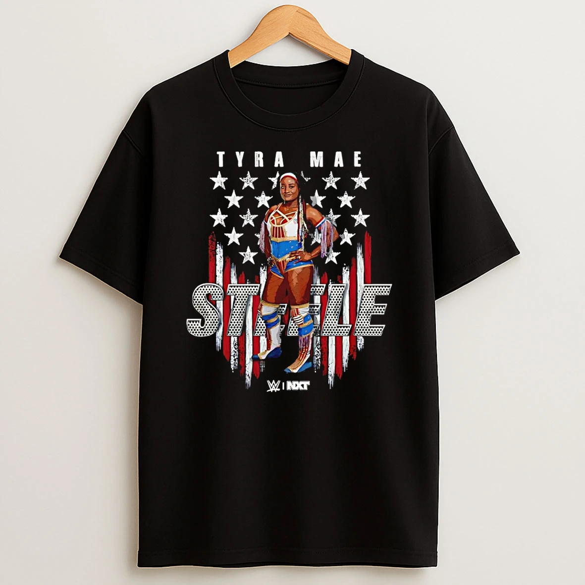 Tyra Mae Steele Flag Name Wwe Graphic T Shirt