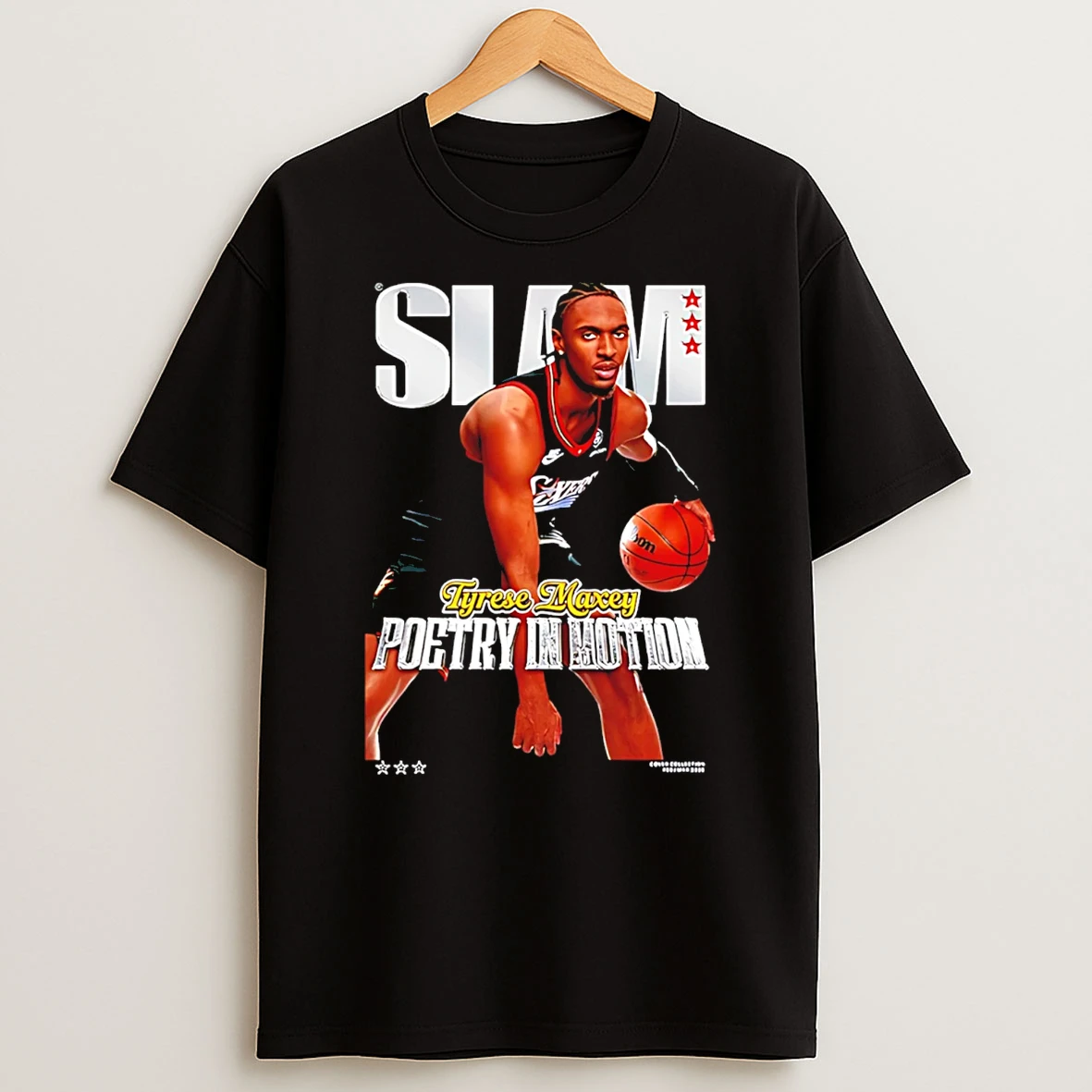 Tyrese Maxey Philadelphia 76ers Poetry In Motion Slam T Shirt