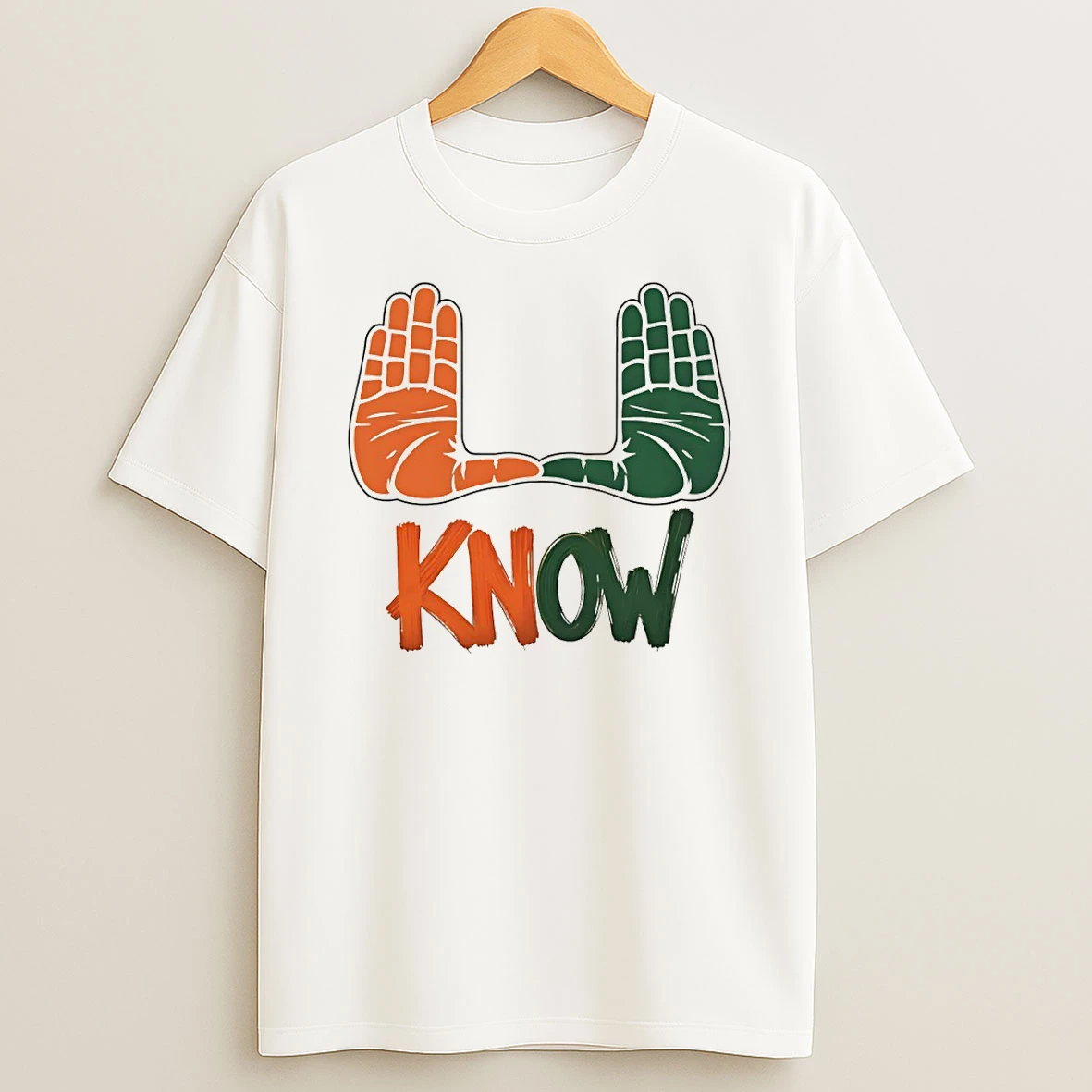 U Know Hands Miami Hurricanes Football Game Day 2026 T Shirt