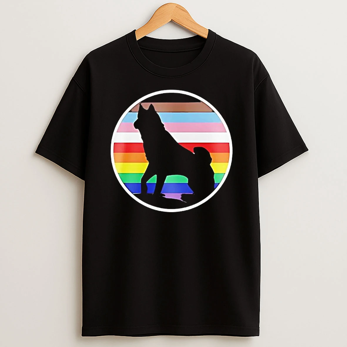 Uconn Huskies Pride Night Pride Flag Logo T Shirt