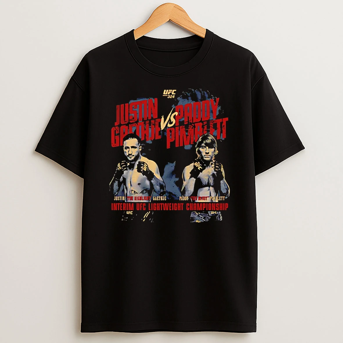 Ufc 324 Gaethje Vs Pimblett Match Up T Shirt