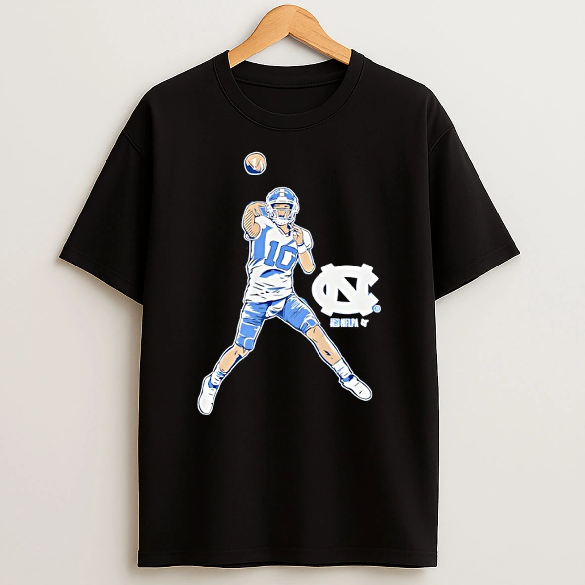 Unc Football Drake Maye Pro Pose Signatures T Shirt