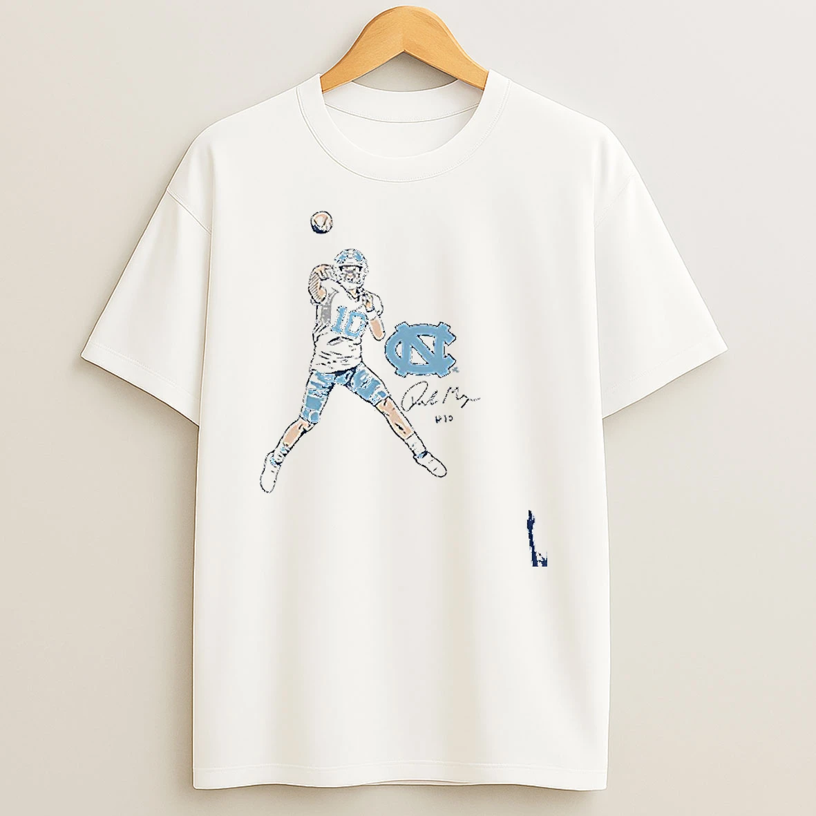 Unc Football Drake Maye Pro Pose T Shirt