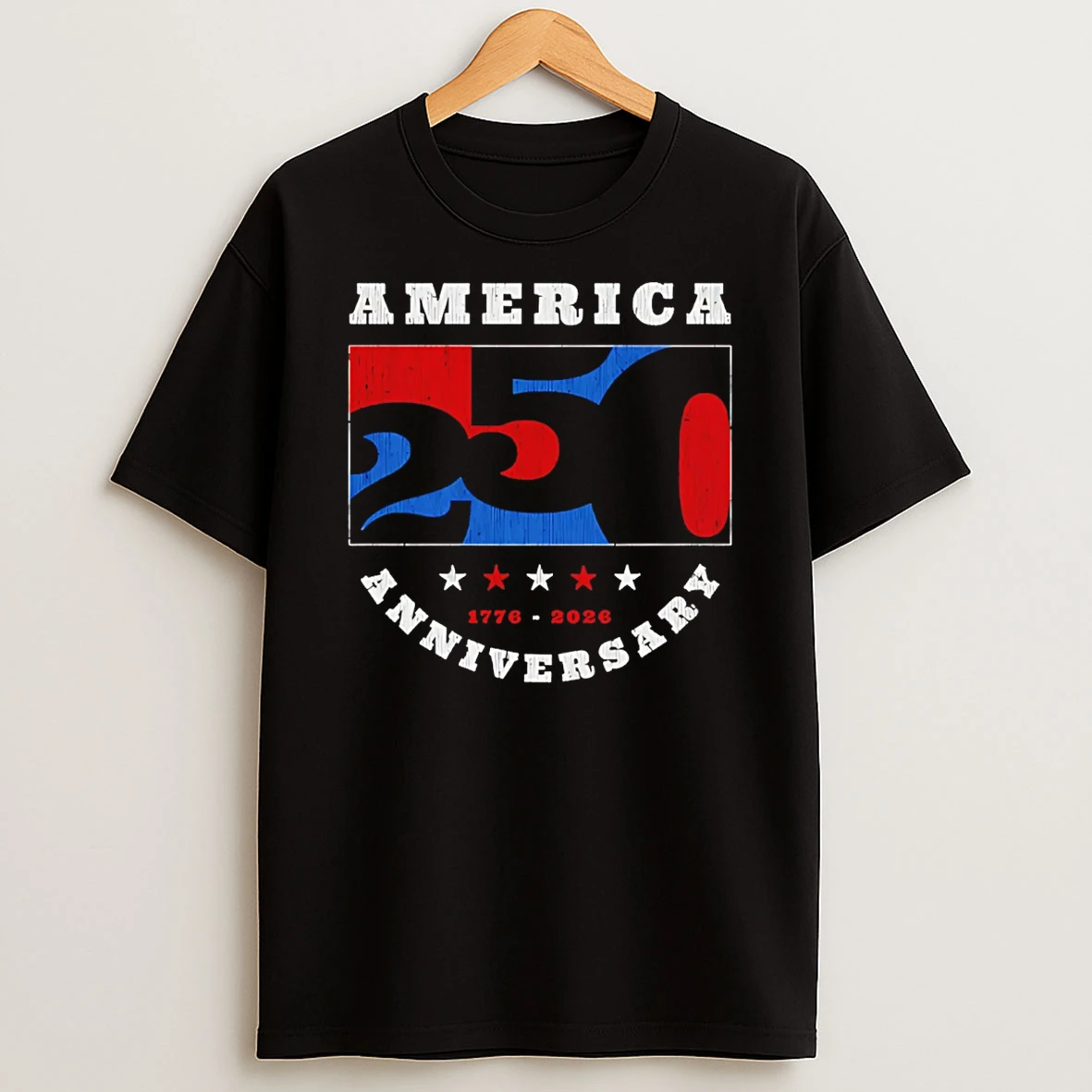 Usa America 250th Anniversary Silhouette Bar T Shirt