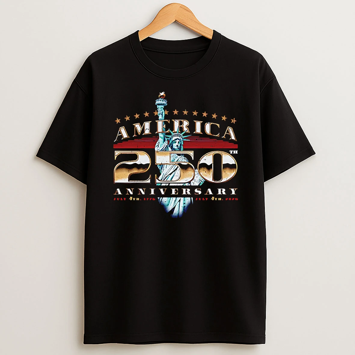 Usa America 250th Anniversary Statue Of Liberty T Shirt