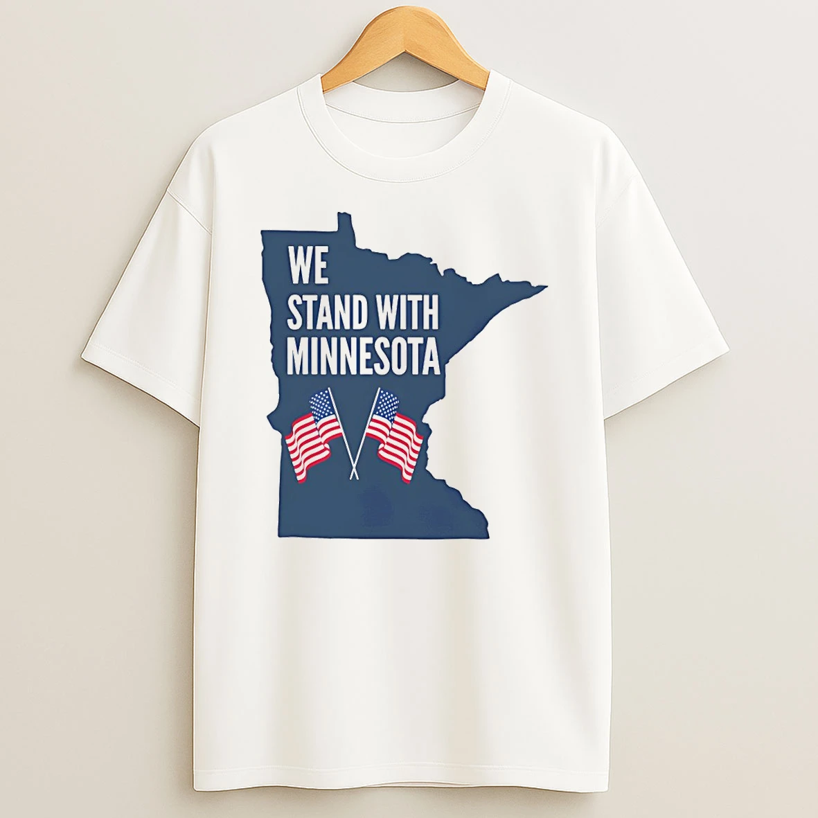 Usa Flag We Stand With Minnesota T Shirt