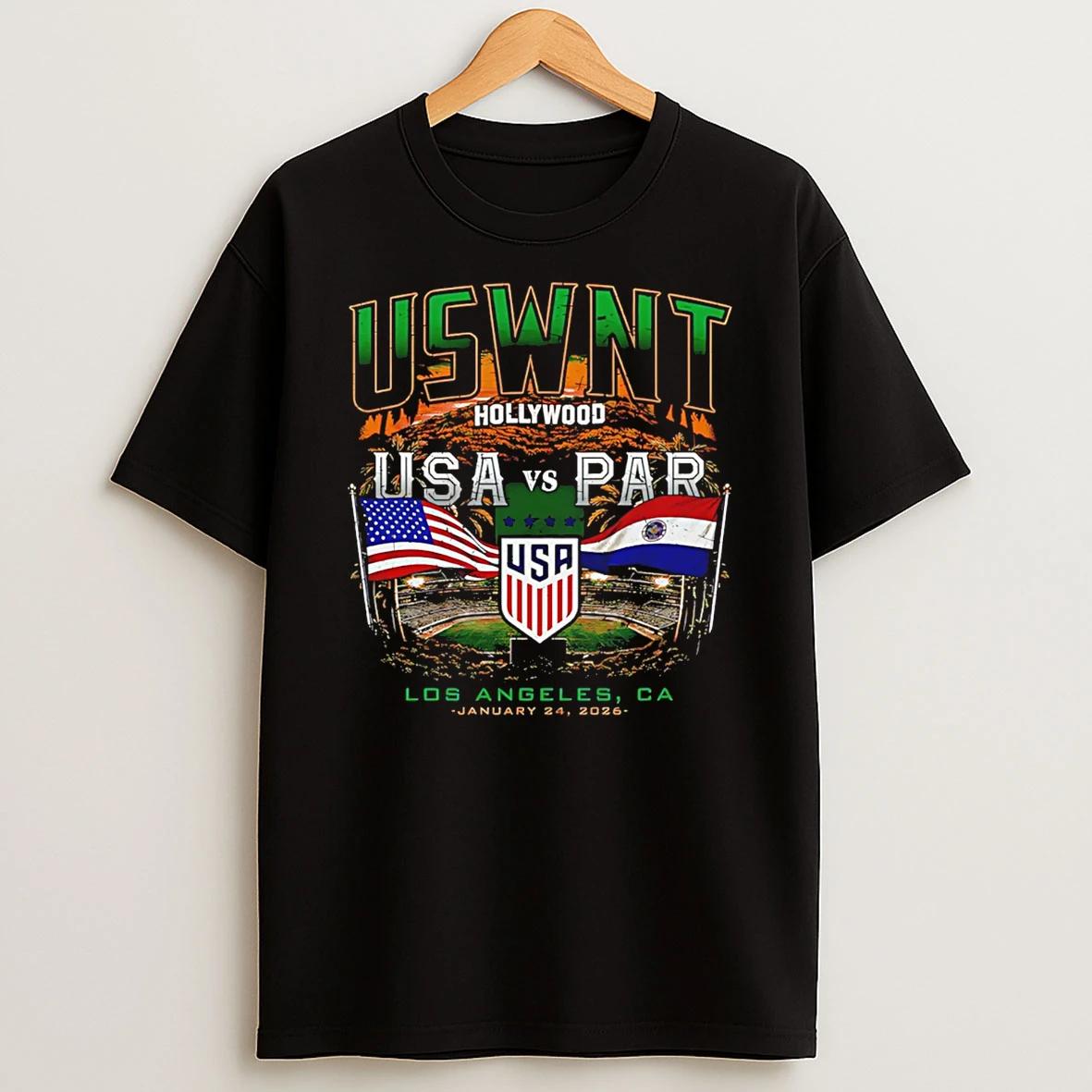 Uswnt Vs Paraguay 2026 Hollywood Ufc T Shirt