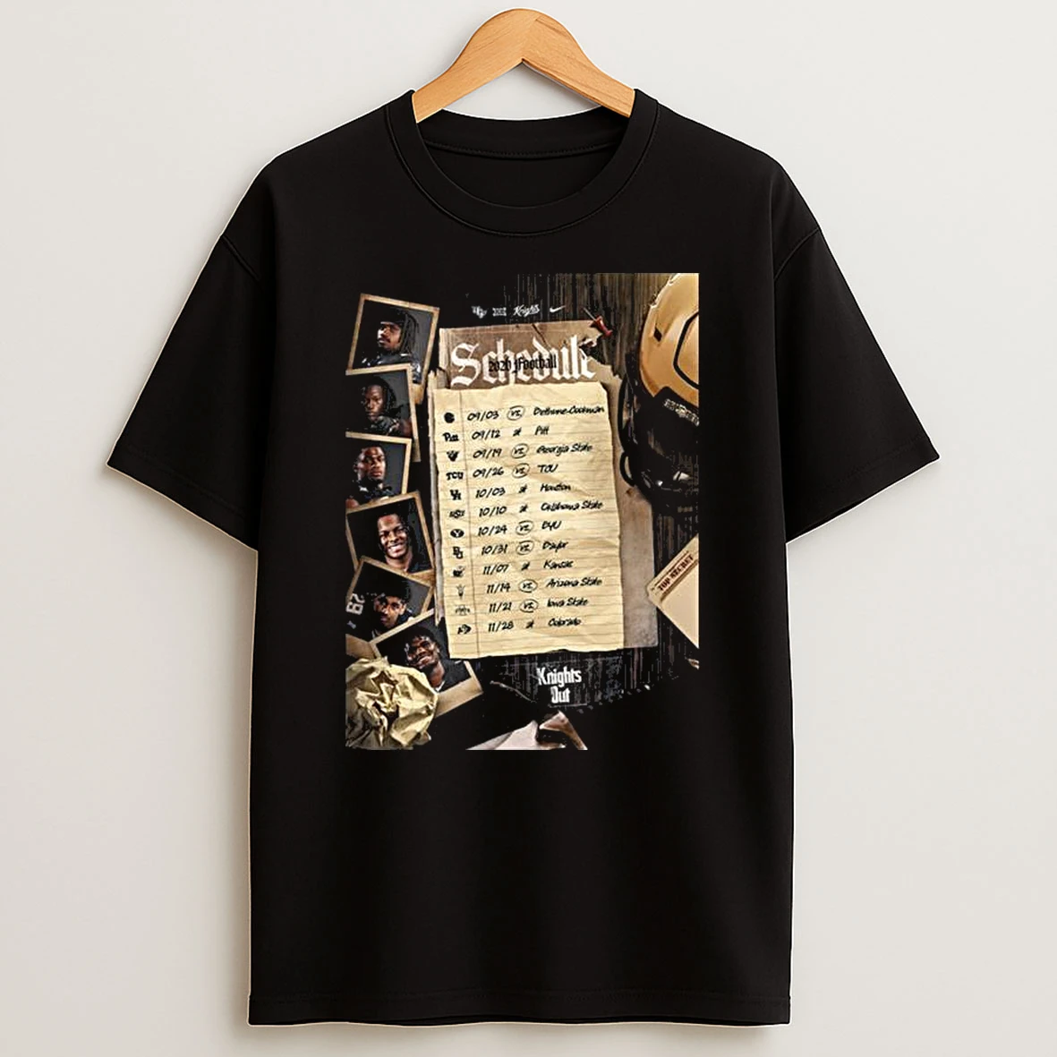 Ucf Knights Football Football Ncaa Schedule Season 2026 T Shirt