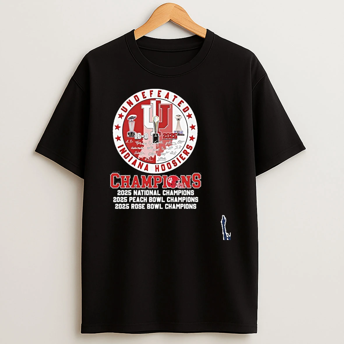 Undefeated Indiana Hoosiers Champions Cfp Peach Bowl Rose Bowl T Shirt