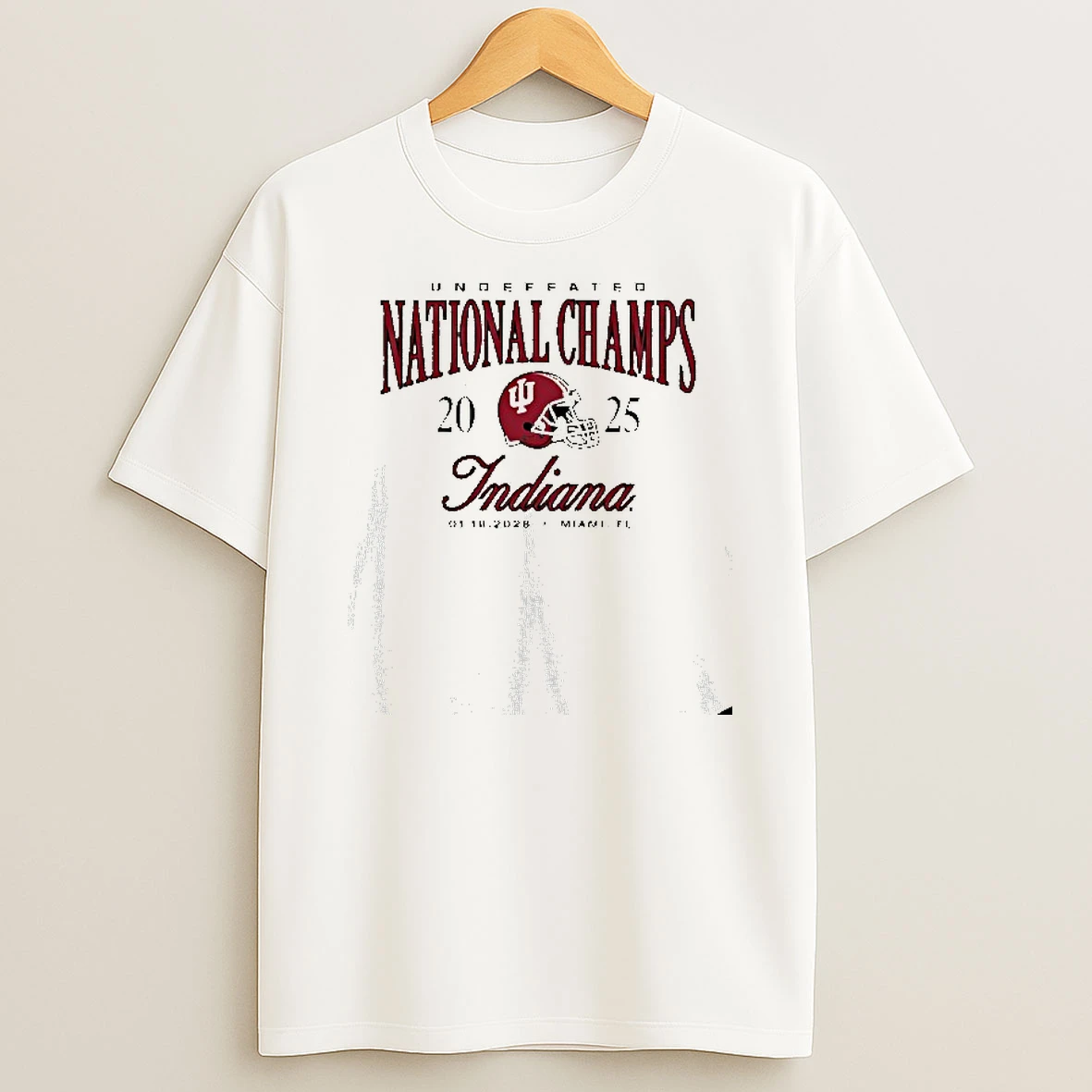 Undefeated National Champs 2025 Indiana Hoosiers Helmet T Shirt