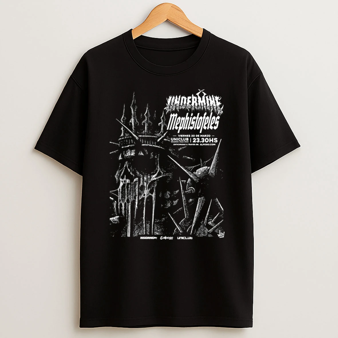 Undermine Mephistofeles Uniclub March 20 2026 Concert T Shirt