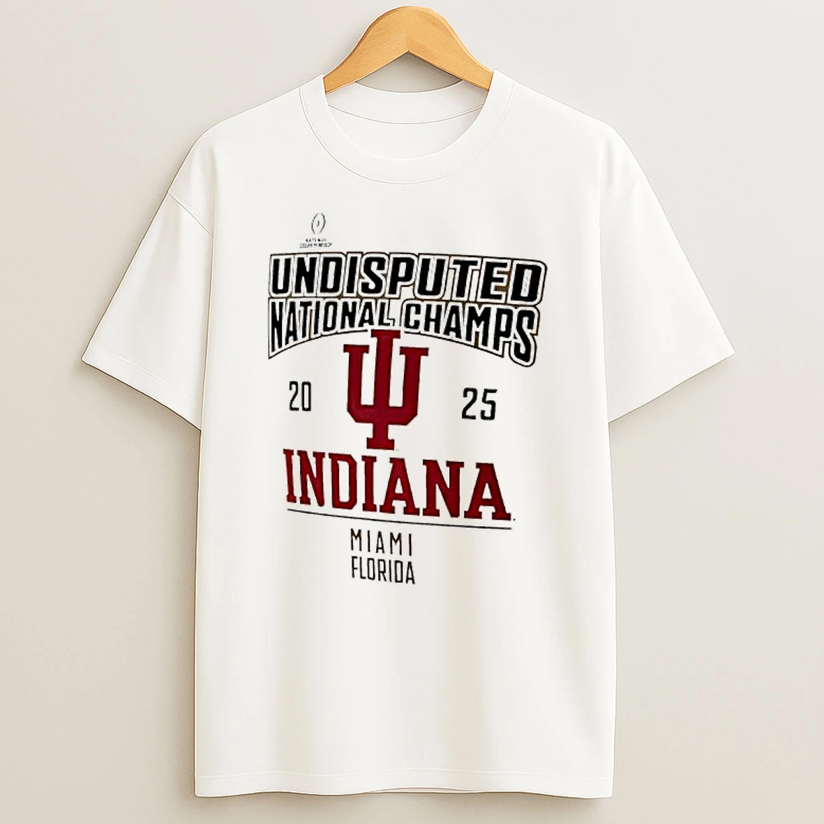 Undisputed National Champs 2025 Indiana In Miami Florida T Shirt