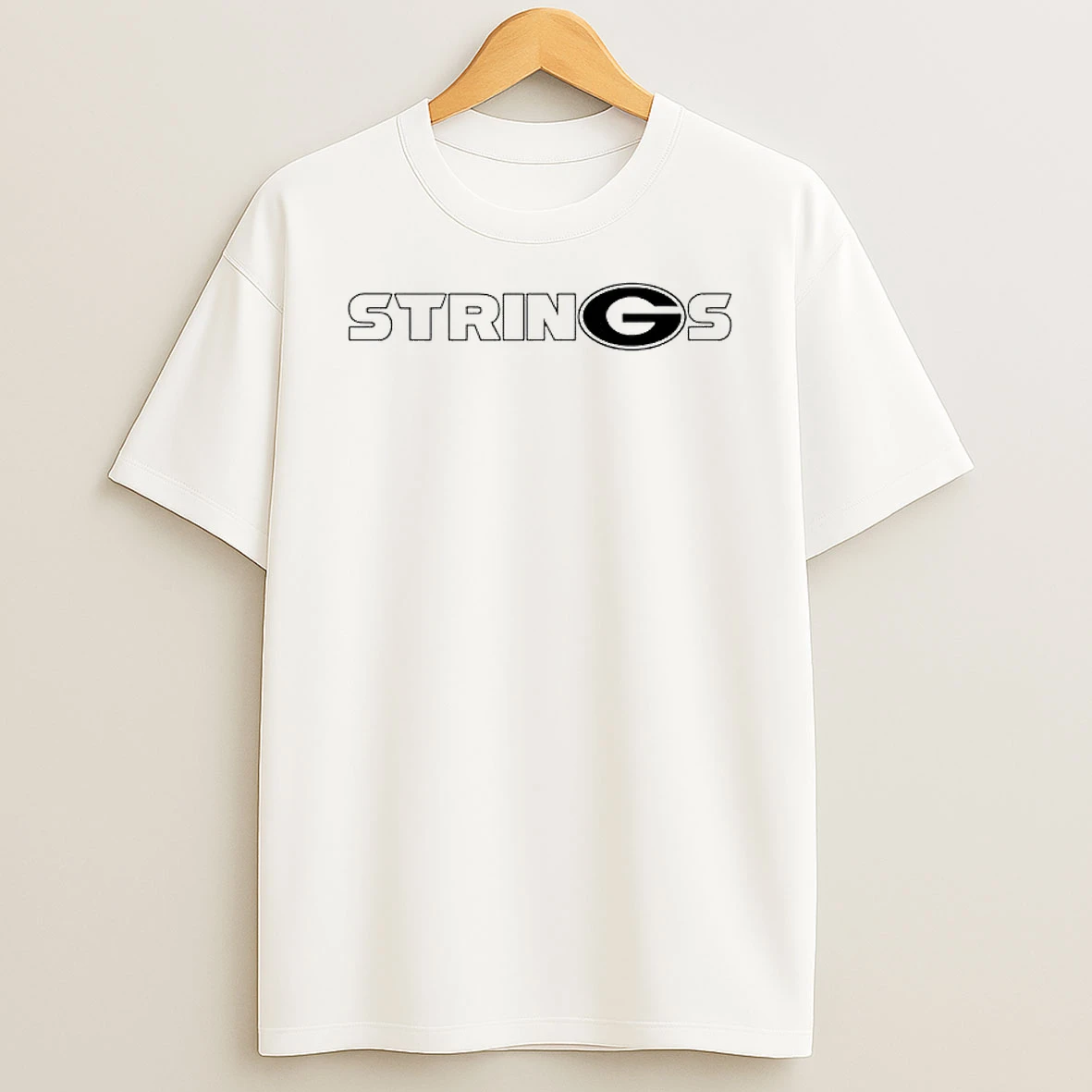 University Of Georgia Strings Logo T Shirt