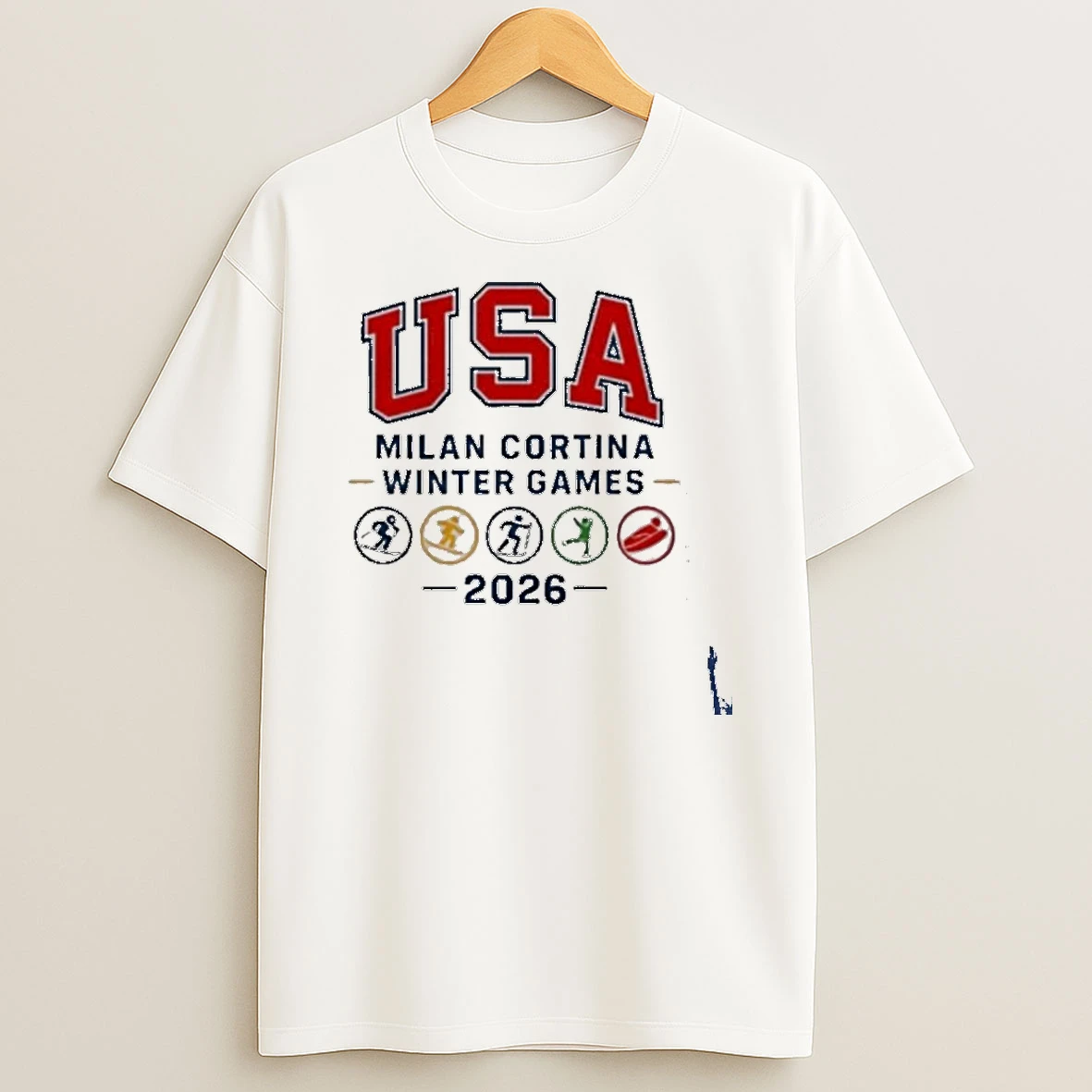 Usa Milan Cortina Winter Games 2026 T Shirt