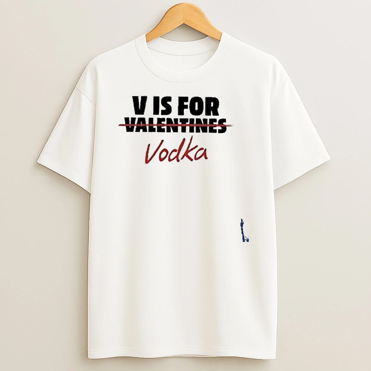 V Is For Vodka Anti Valentine Meme Woman T Shirt