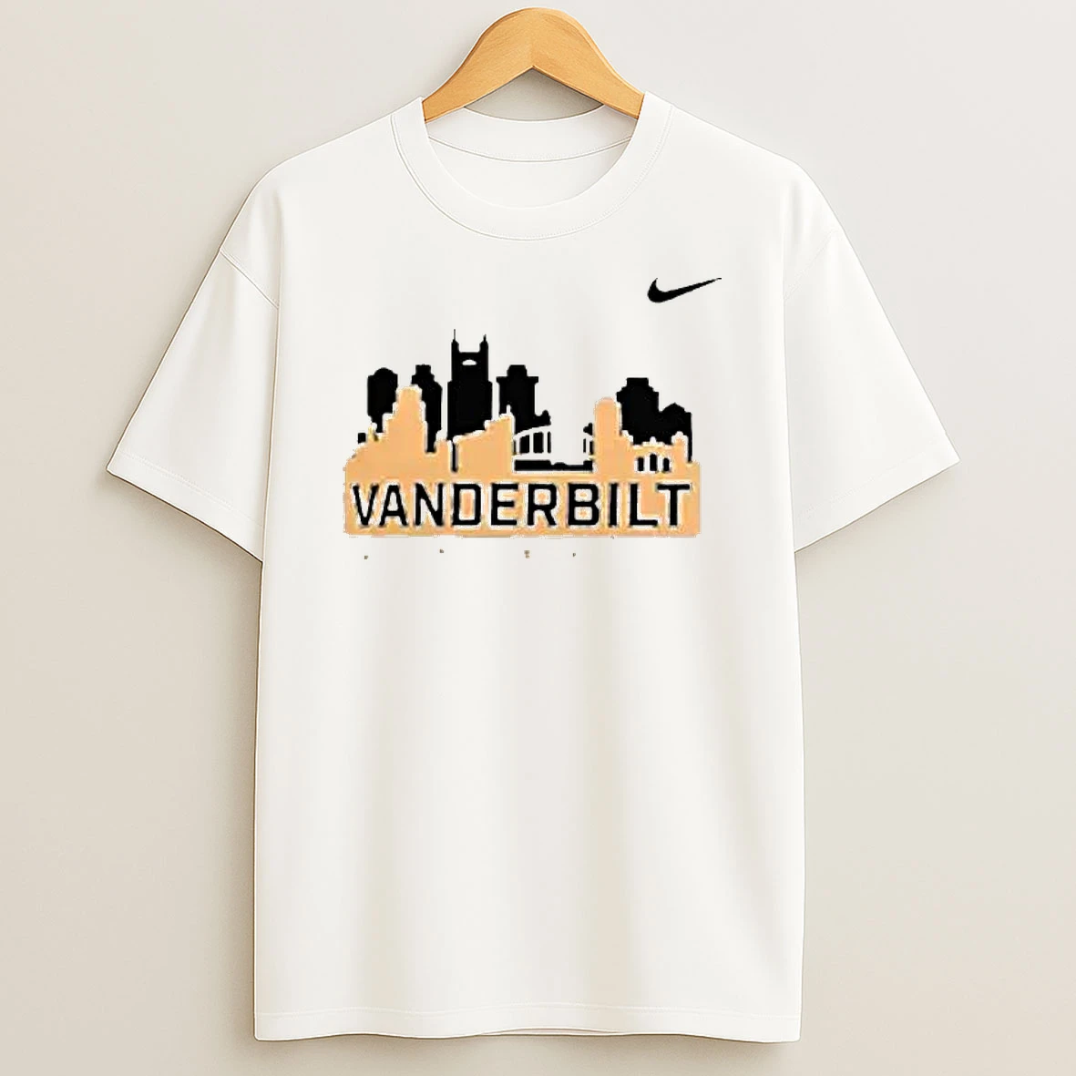 Vanderbilt Baseball Nashville Skyline T Shirt