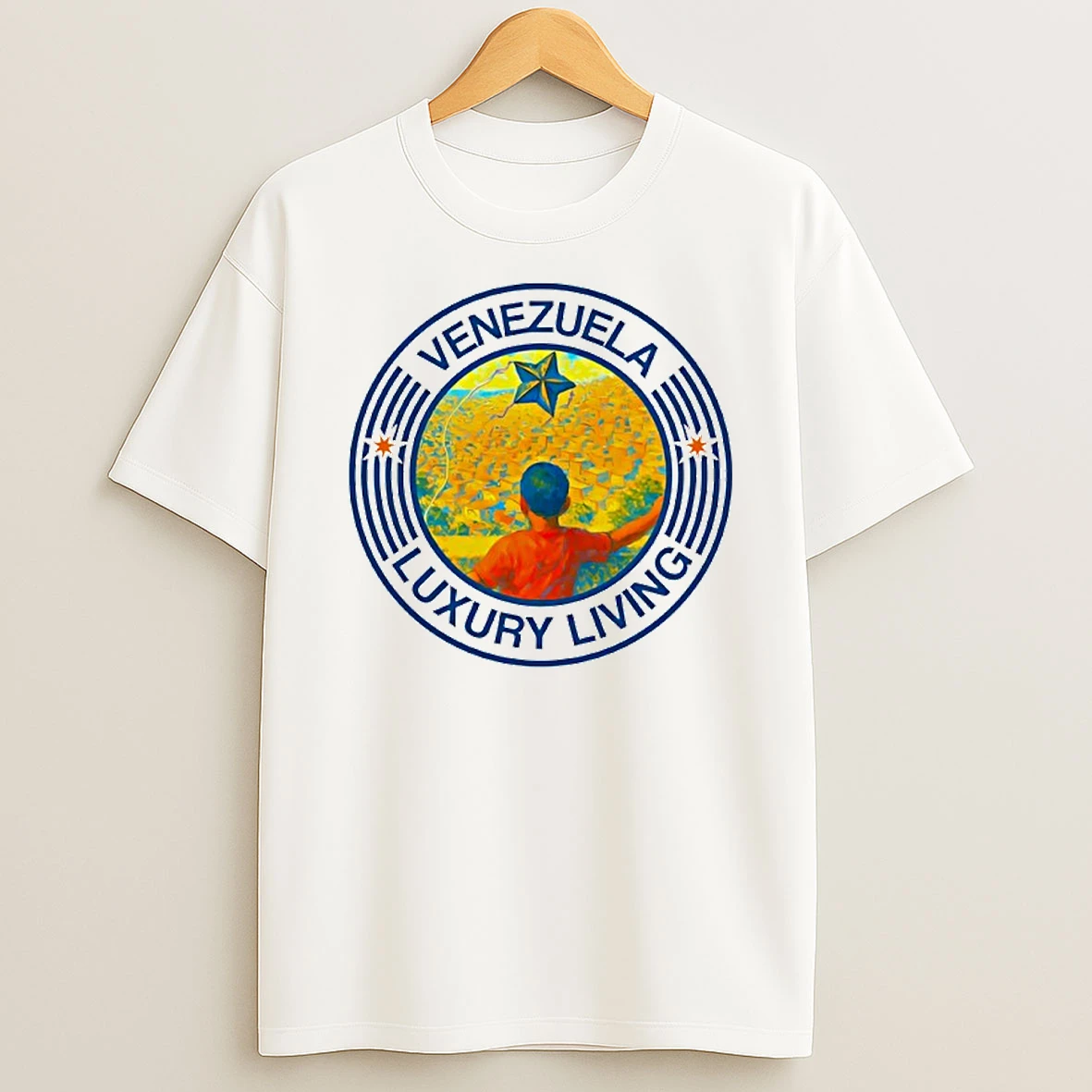 Venezuela Luxury Living Logo Circle T Shirt
