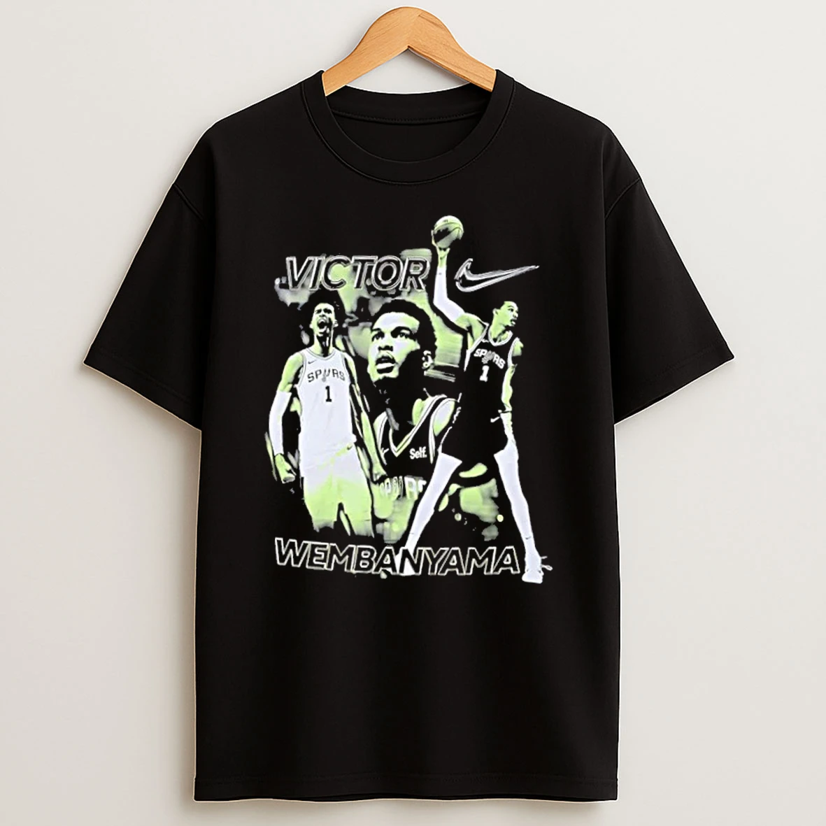 Victor Wembanyama San Antonio Spurs Player Graphic Vintage T Shirt