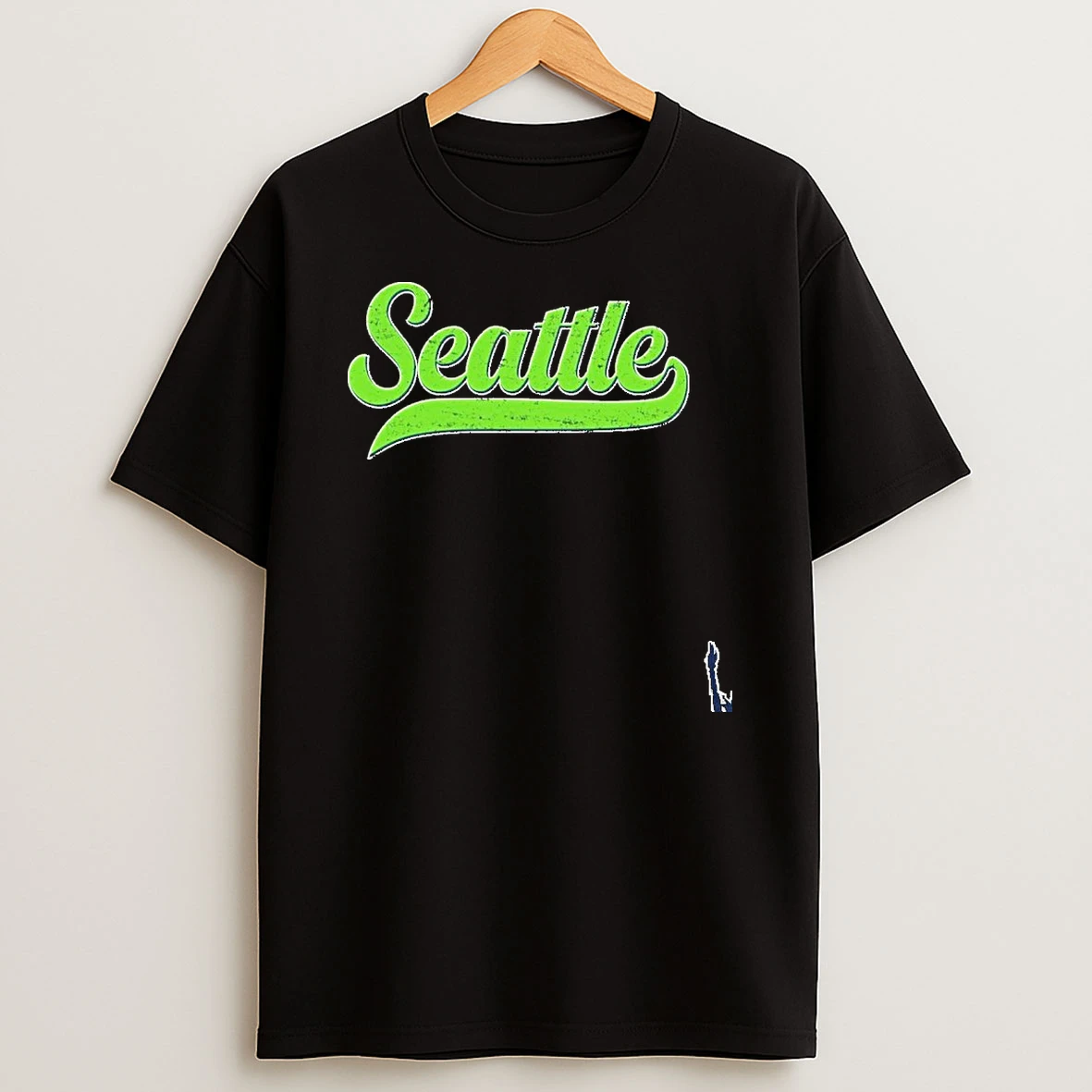 Vintage Classic Varsity Logo Style Seattle T Shirt