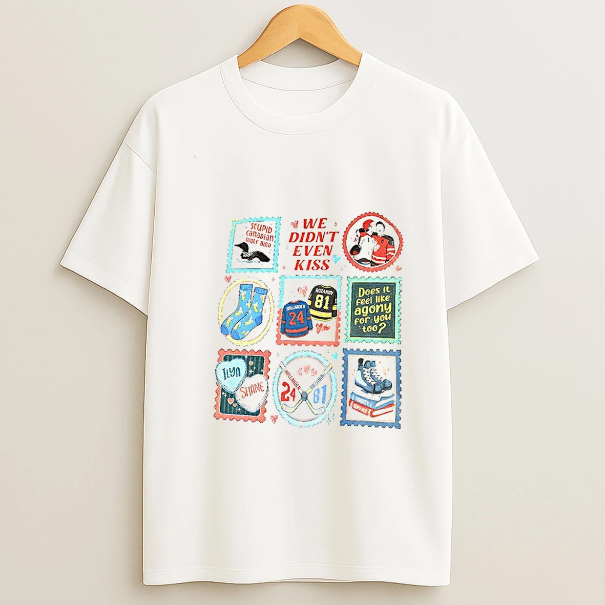 Vintage Hollander Rozanov Hockey Stamp T Shirt