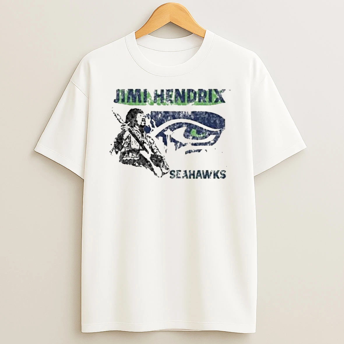 Vintage Jimi Hendrix Seattle Seahawks T Shirt