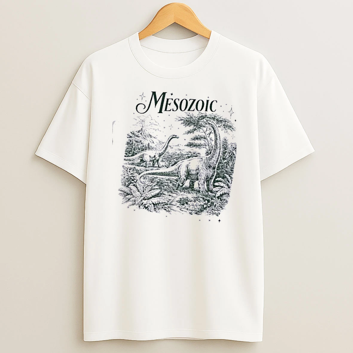 Vintage Mesozoic Herbivores T Shirt
