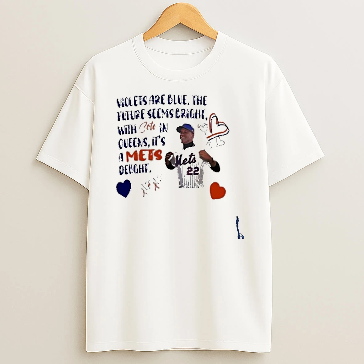Violets Are Blue The Future Seems Bright With Soto In Queens Its A Mets Delight T Shirt