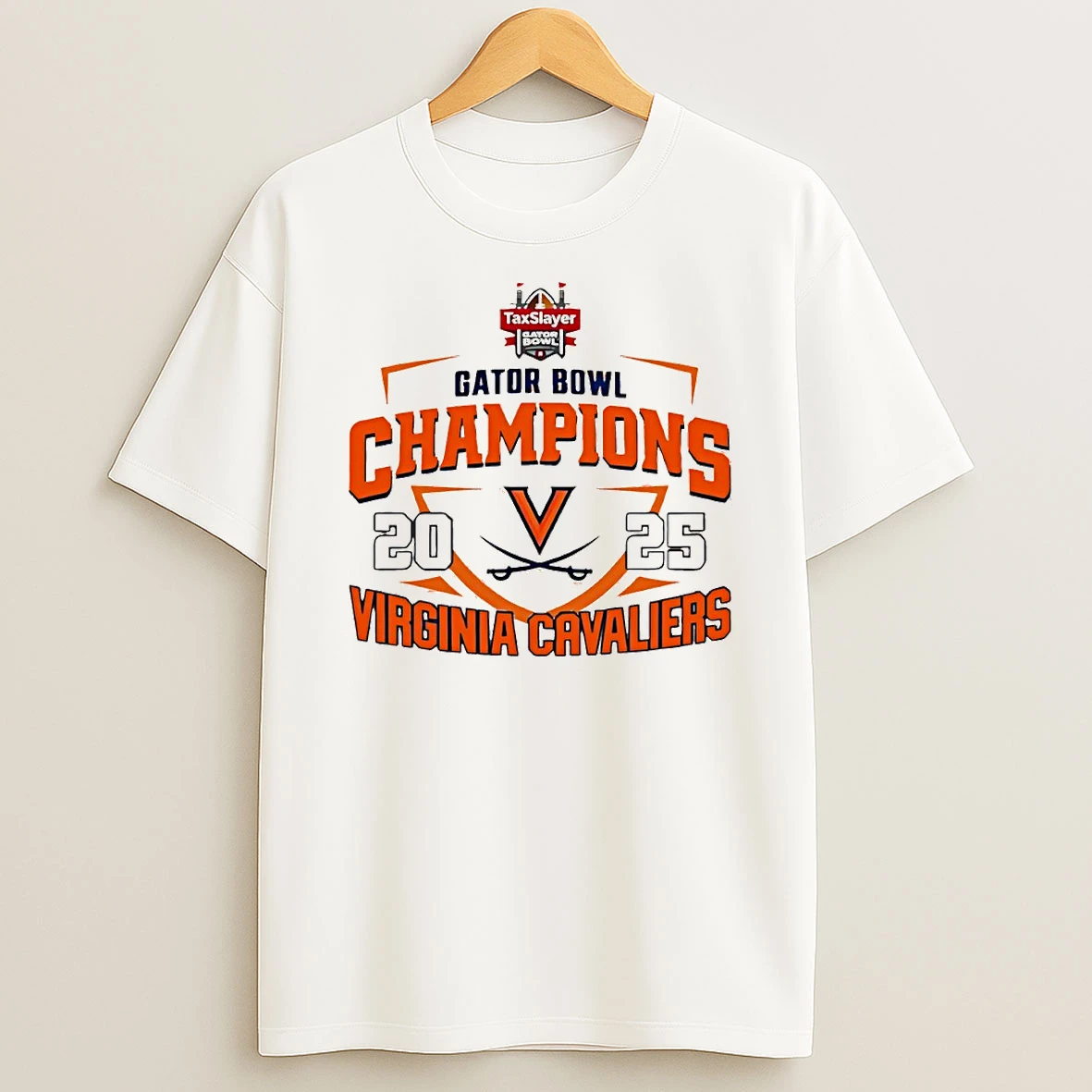 Virginia Cavaliers 2025 Ncaa Gator Bowl Champions Circle T Shirt