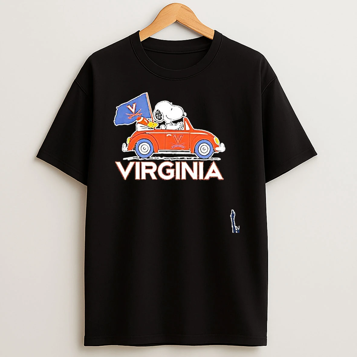 Virginia Cavaliers X Snoopy And Woodstock Driving Car T Shirt