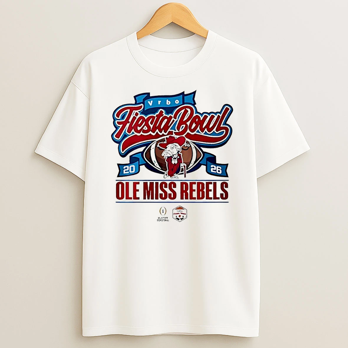 Vrbo Fiesta Bowl Champions Football Ole Miss Rebels Team 2026 Circle T Shirt
