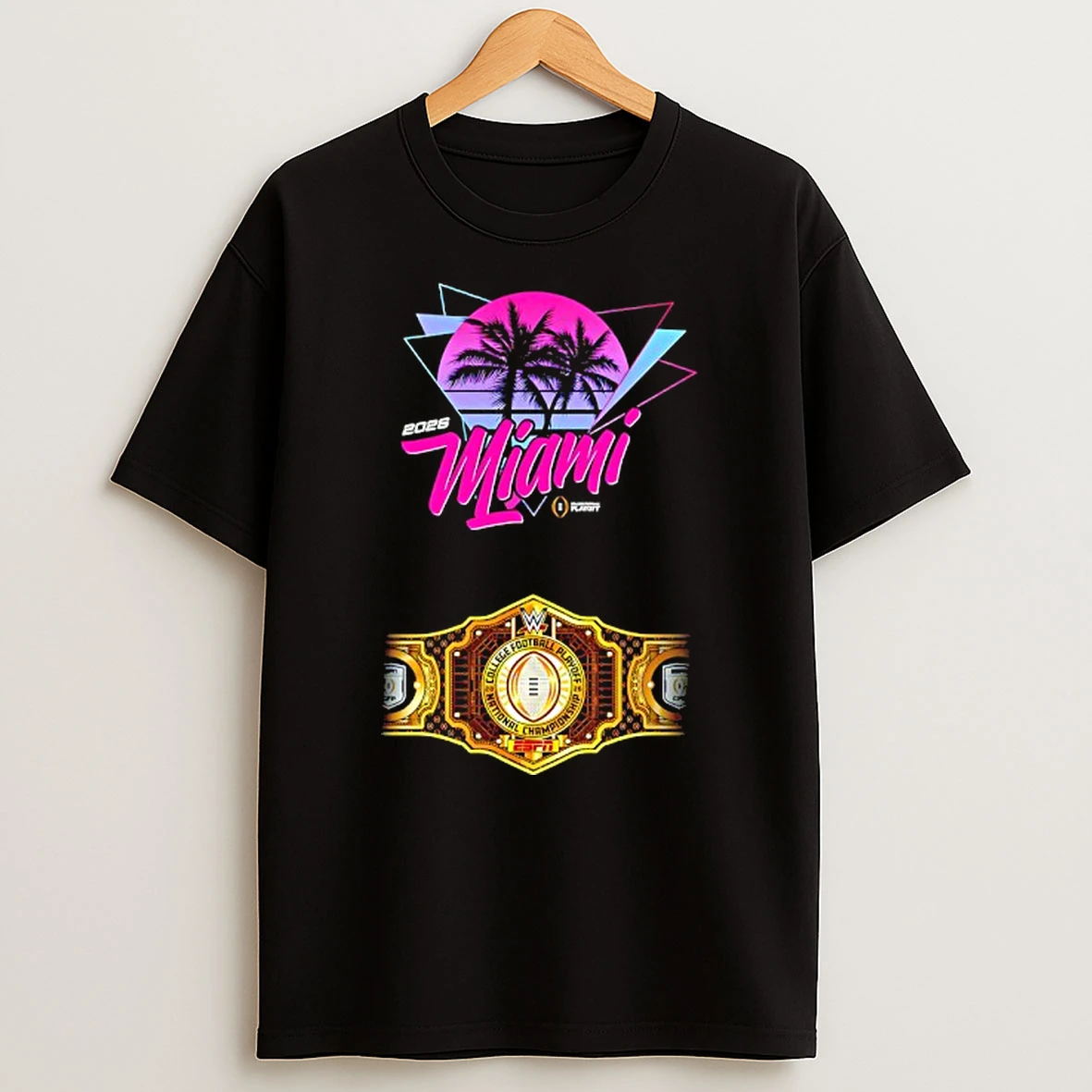 Wwe X Cfp National Championship Title Belt T Shirt