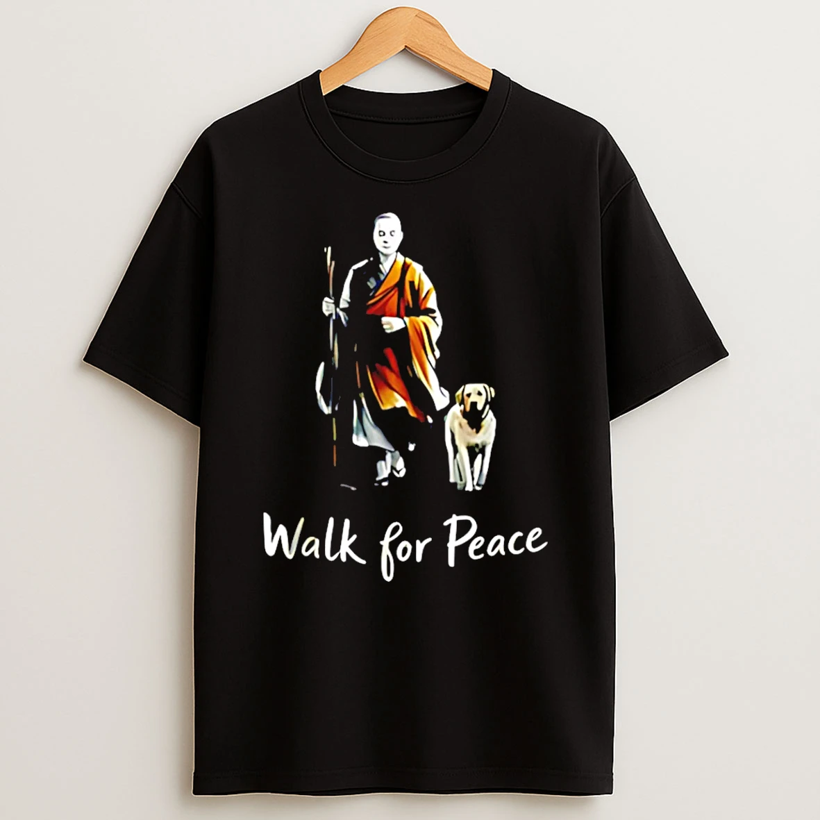 Walk For Peace Aloka Monks And Dog Pilgrimage T Shirt