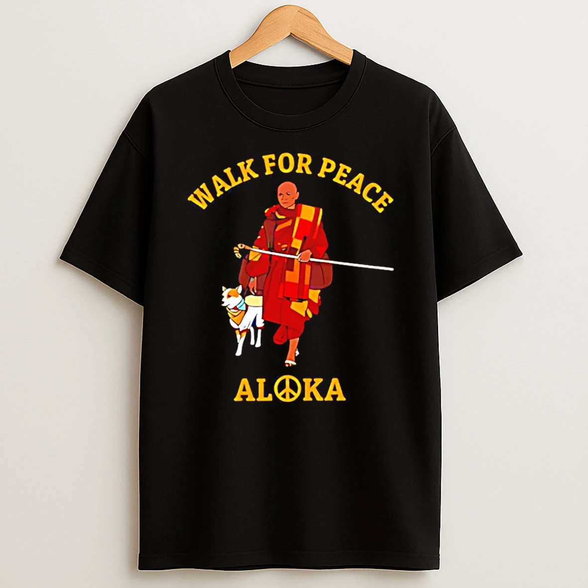 Walk For Peace Monk And Aloka Graphic T Shirt